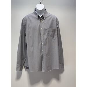Lauren Ralph Lauren Black Label Blue/White Striped Button Up Shirt Men’s Size 2X
